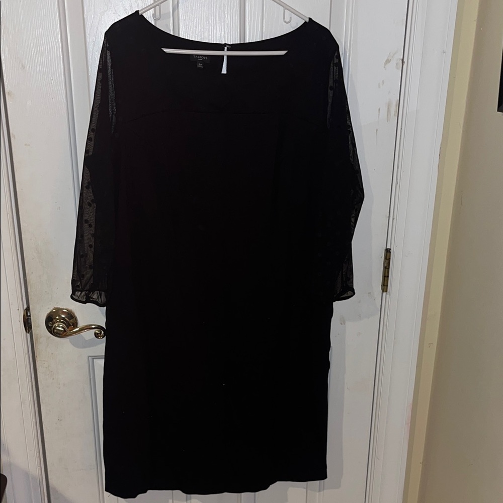 Talbots Black Long Sleeve Dress